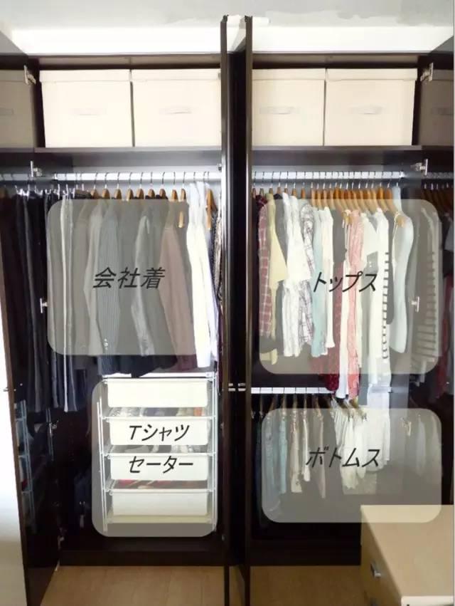 日本太太的衣柜怎么收纳